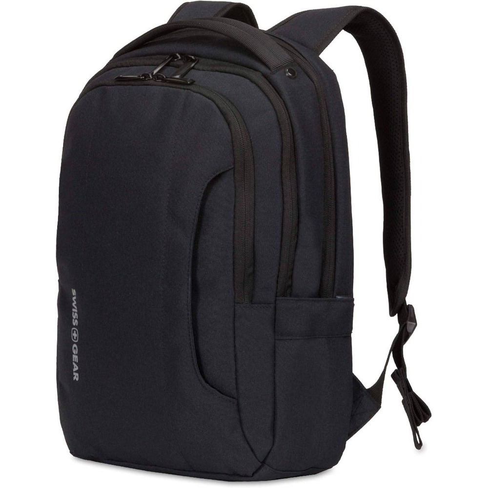 Swiss Gear Black Laptop Backpack Organizer Padded Straps‎ Tablet Sleeve